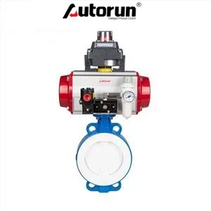 Pneumatic Clamp Fluorine Lined Explosion-Proof Butterfly Valve